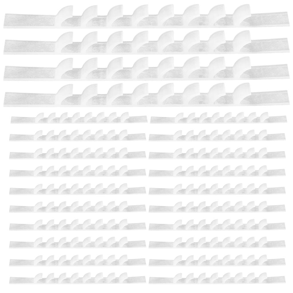 100 Pcs Accessories Hanger Anti-slip Strip Coat Hangers Grips Silica Gel Silicone Strips