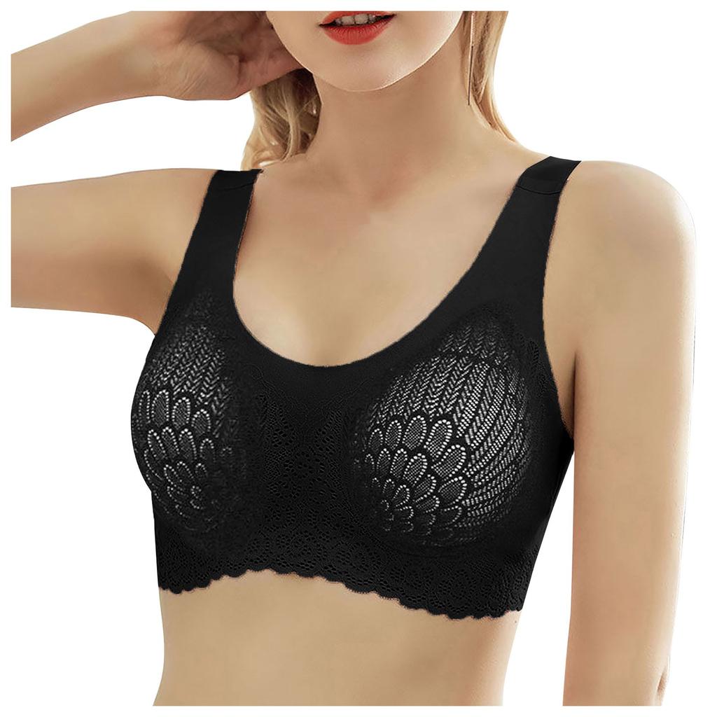 Seamless Wireless Bra for Women Breathable Comfortable Lightweight Soft Fabric Full Coverage Support 3PC Set Multipack