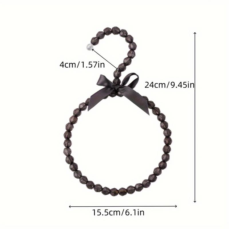 1 ks Perlový kroužek na šátek Šatní doplňky Plastomerové korálky Dekorace Plastová ramínka Kroužek na šátek Věšák Barevný 2 styly