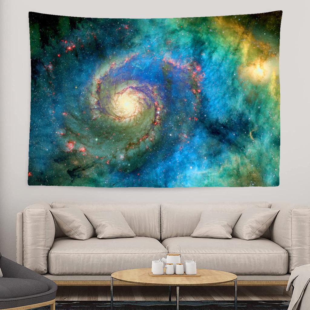 Starry Sky Galaxy Tapestry Fantasy Cloud Cover Wall Hanging Bohemian Hippie Witchcraft Art Dormitory Decoration