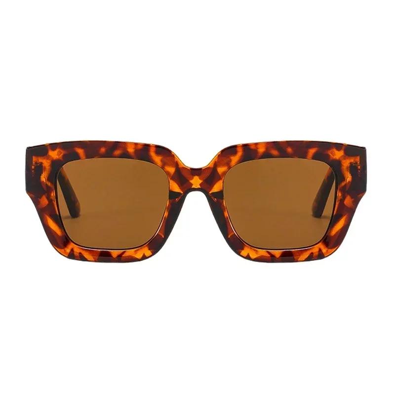 Vintage Klassische Quadratische Sonnenbrille Für Damen Herren Retro Stilvoll Minimalistisch Mode Weiblich Männlich
