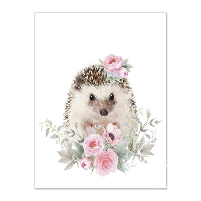 Animal Decoration Sheets Picture Wall Art Poster Children's Canvases Room Paintings For Nursery Decorative Prints Wall Posters No Frame