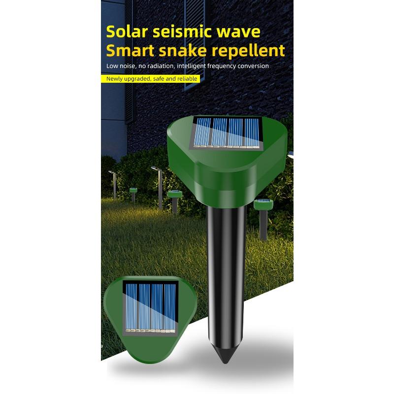 4pcs a Set Solar Bird Repeller Waterproof Orchard Farmyard Snake and Rat Exterminator Outdoor Ultrasonic Animal Repeller