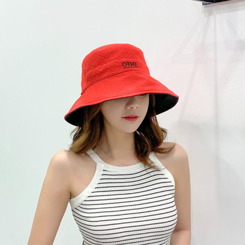 Damen Sommer Doppelseitig Tragbarer Fischerhut mit Breiter Krempe Outdoor Faltbarer Flacher Oberseite Panama Fischerhut Damen Reise Strand Visierhüte