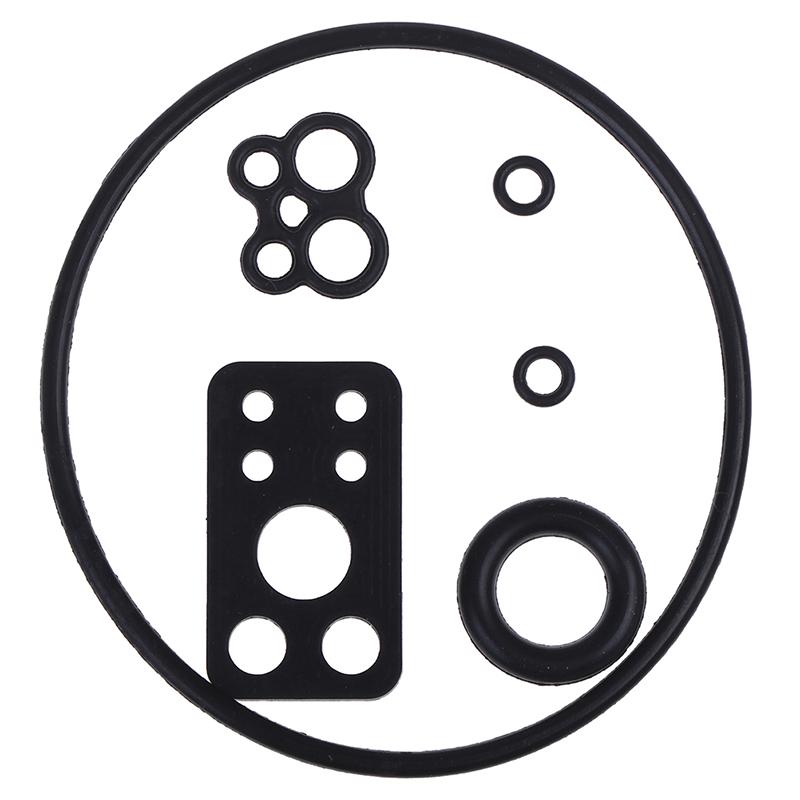 6 szt./zestaw Zestaw do odbudowy dla Briggs/Stratton/Nikki V Gaźnik dwucylindrowy Zestaw naprawczy do odbudowy Czarny plastik Akcesoria do gaźnika