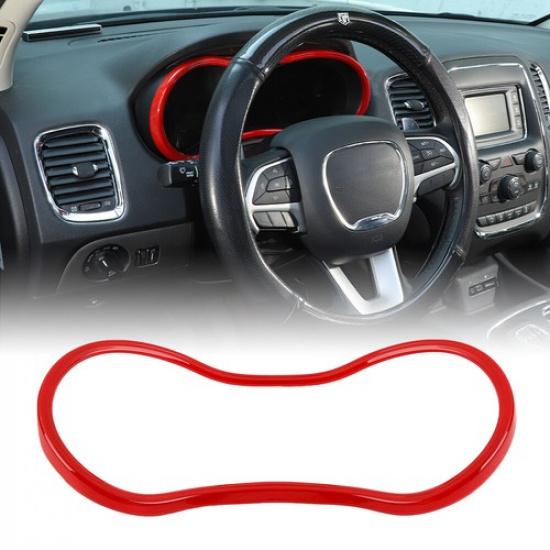

Red Center Console Dashboard trument Ring Cover Trim For Dodge Durango 2011+
