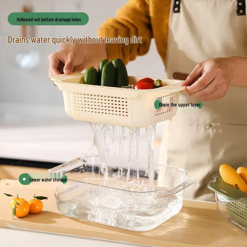 UOVO Expandable Double-Layer Sink Drain Basket