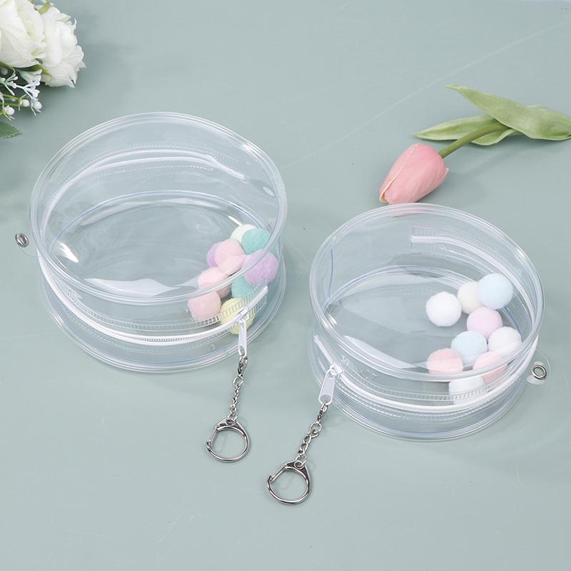 Classic Doll Storage Bags Transparent Outdoor Bag With Keychain Mystery Doll Display Storage Bags Dust-Proof Organizer Pouches