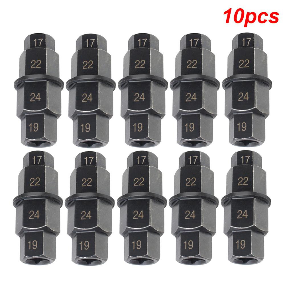 17/19/22/24mm Adapter 3/8inch Drive Ratchet Wrench Socket Motorcycles Hex Axle Removal Tools Hand Kit Boat Truck Car Accessories