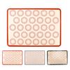 Baking Mat 30-Ring Silicone Non-stick Heat Resistant 0.4mm Thick Oven Refrigerator Safe Baking Aid with Anti-Slip Edges Kitchen Mat