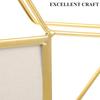 VOSAREA Vertical Photo Frame Star Shape Metal Wire Art Picture Frame Floating Picture Frames Rotatable Picture Display Frame Ideal for Housewarming