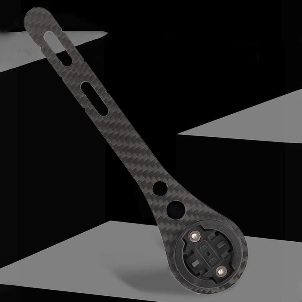 Carbon Fiber Bicycle Computer Holder Road Bike Stopwatch Speedometer Mount Holder Cycling Speedometer Support Holder for Garmin
