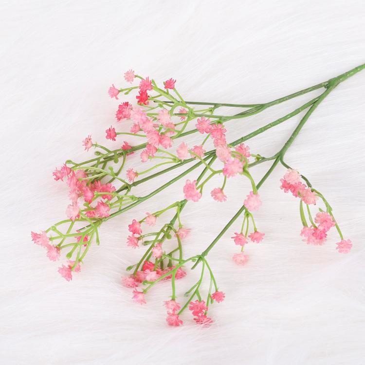 Simulation Gypsy dried flower bouquet, fake flower wedding decoration flower soft glue Gypsy simulated flower