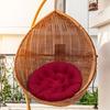 Papasan Chair Cushion Solid Color Padded Chair Cushion with Ties Outdoor Papasan Cushion for Patio Balcony Indoor Outdoor Use