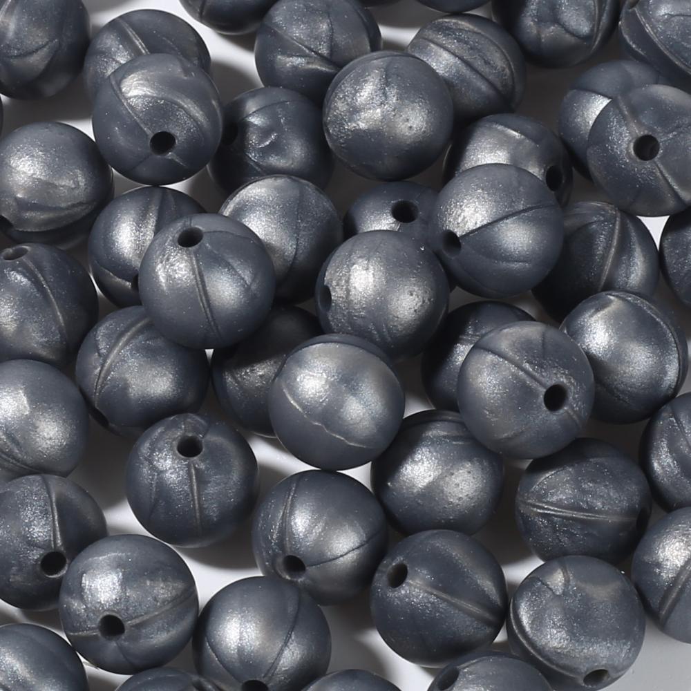 50Pc 12mm 19Color Silicone Round Bead Food Grade Teether Chew Bead For Handmade Baby Pacifier Chain DIY Jewelry Making Accessory