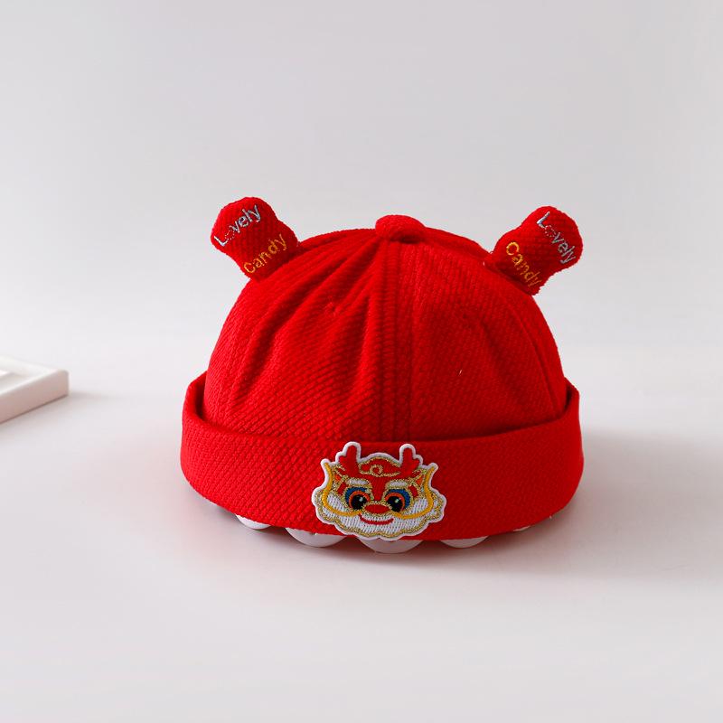 Infant Red Birthday Hat: Festive Spring/Autumn Toddler Cap for Babies