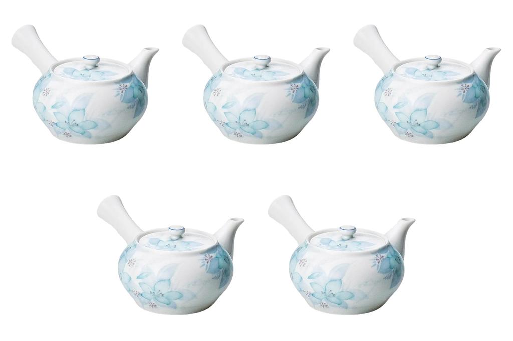Set of 5 Tsuwanokyo Style Teapots Teapot Setomonohonpo [17×10.5×7.5cm 320cc]