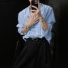 INCERUN Men Long Sleeve Buttons Plaid Transparent Hooded Shirts Outside Wear