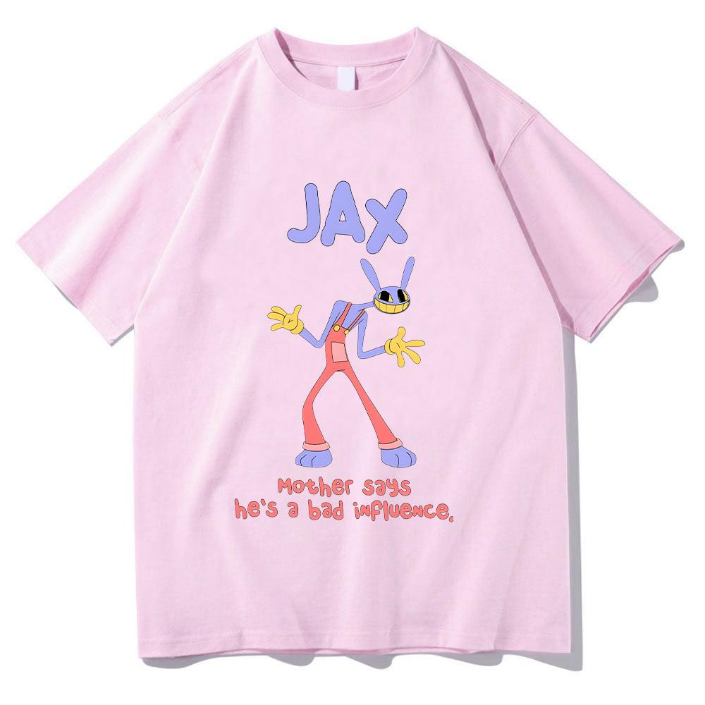 The Amazing Digital Circus Jax Purple Rabbit T-shirt Men and Women Summer Cotton Clothing Short Sleeved Tee