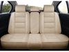 Universal Full Coverage Leather Car Seat Cushion and Linen Cover