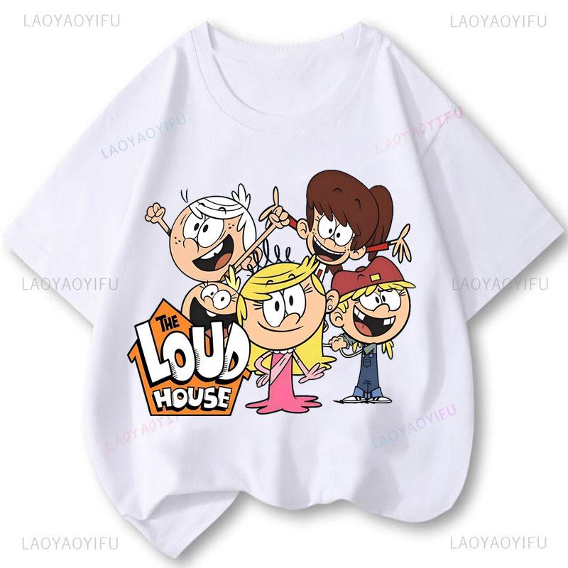 The Loud House TShirt New Fashion Anime Cartoon Comedy Popular Shirts Good Idea Birthday Gifts Y2k Clothes Cotton Tees S