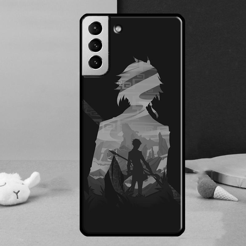 Zhongli Genshin Impact Phone Case For Samsung Galaxy S24 Ultra S25 Ultra S9 S10 S20 S21 S22 Plus S23 S24 FE Cover