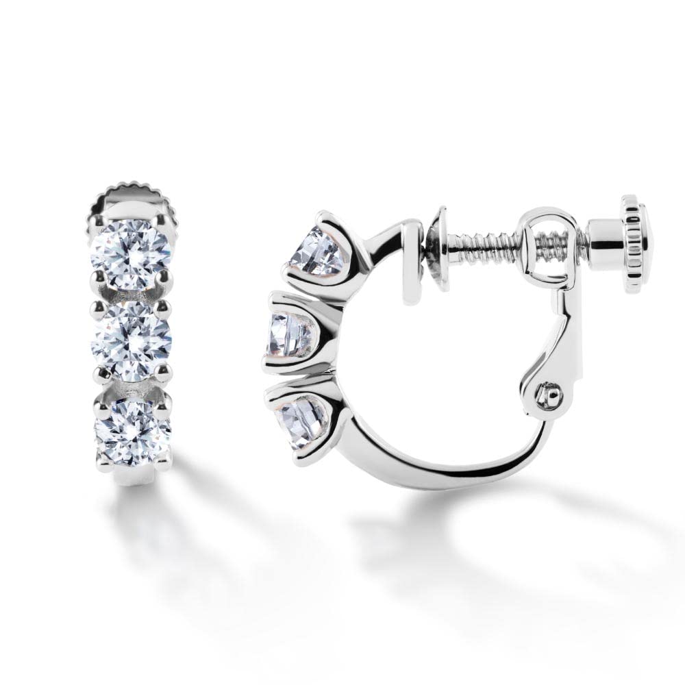 Gift from New York Earrings for Platinum Hoop Gift Women, Earrings, Hypoallergenic, Brand, Women,