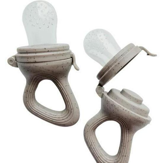 Silicone Baby Teether Fruit & Veggie Feeder Mesh Bag - Pacifier & Food Tool