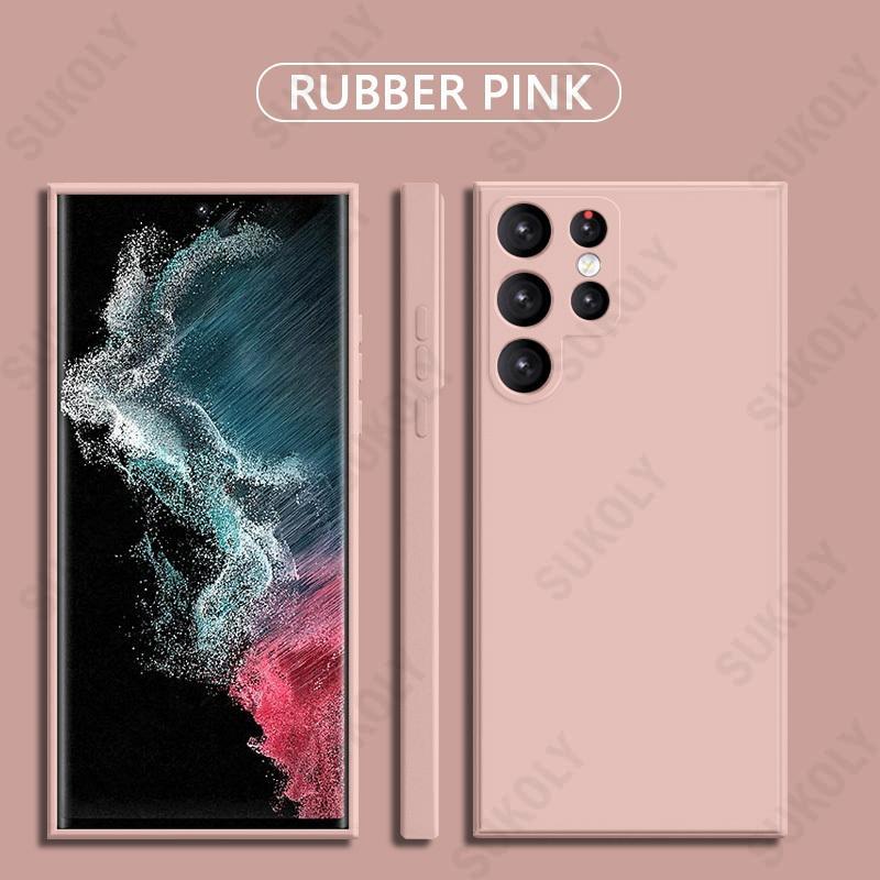 Liquid Silicone Case For Samsung Galaxy S22 S26 S25 Edge S24 Ultra S21 FE Shockproof Soft Cover For Samsung S25 Ultra S23 FE