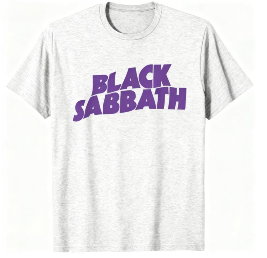 2026 New Black Sabbath Logo T Shirt Mens Rock and Roll Music Classic Band Tee New Summer High-quality Tops  Mens Cotton T Shirts 4XL