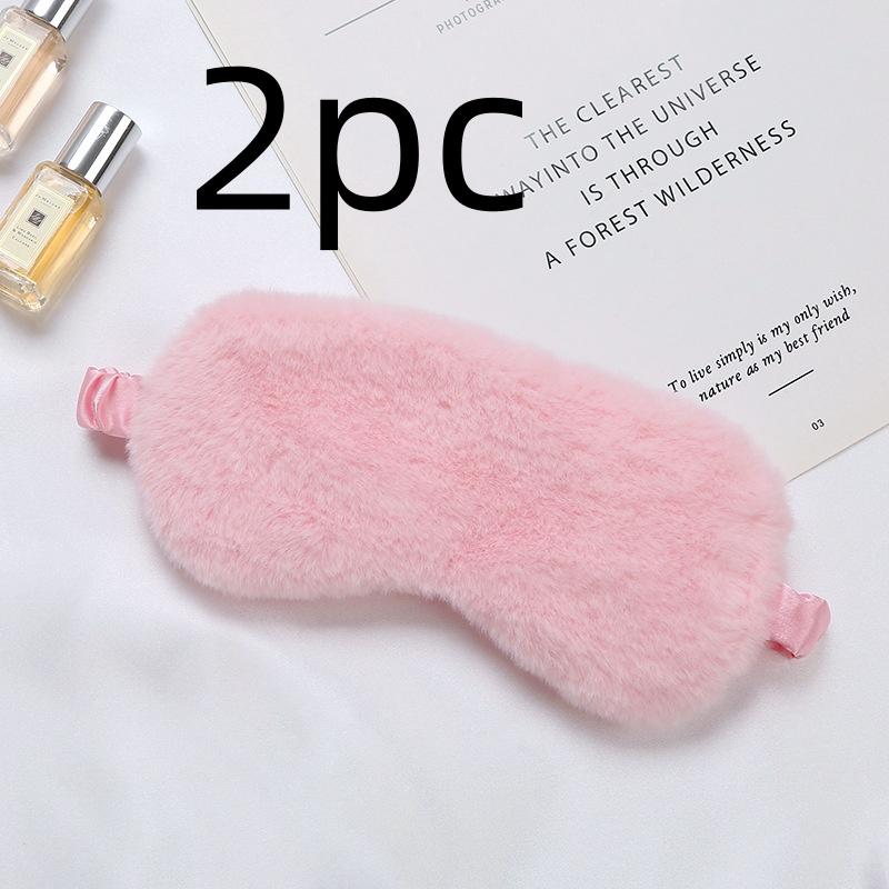 Masque de sommeil en soie, mignon, doux et poilu, bloquant la lumière, aide au sommeil de voyage, cache-œil pour la maison, sommeil nocturne, pour femmes et hommes