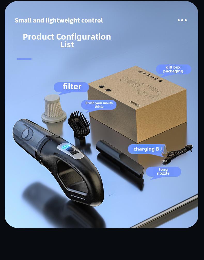 

Ручной беспроводной пылесос для автомобиля и дома — мощный и портативный