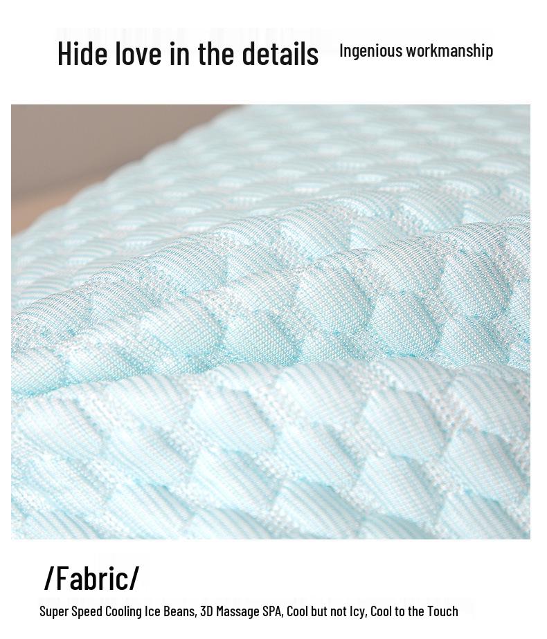 Ice Silk Pillow: Ultra-Soft, Cervical Support, Sleep Aid for Adults