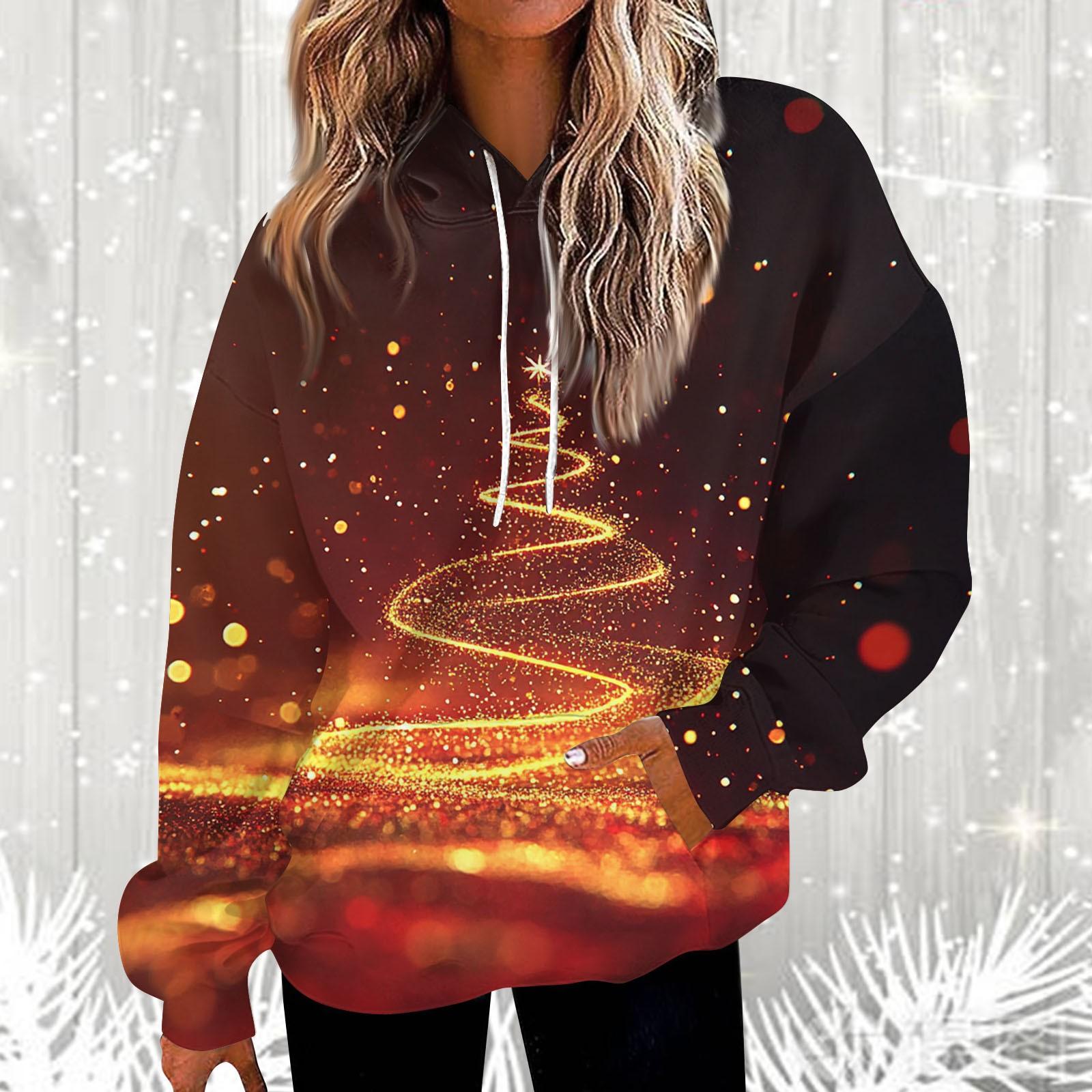 

Жіночий модний повсякденний універсальний топ з V-подібним вирізом і довгими рукавами з принтом S