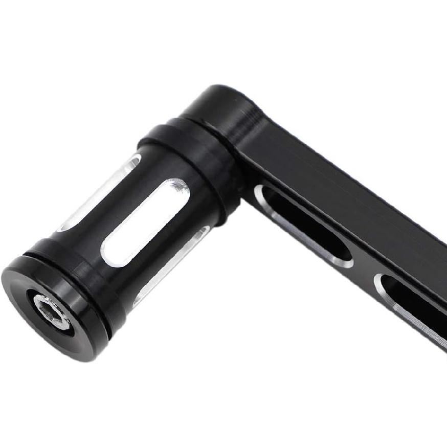 DreamSeek Heel Toe Gear Shift Lever + Shift Peg for Harley FL Softail/Touring, Road King, Street Glide/Tri Glide Trikes - Shifter Lever (Black)