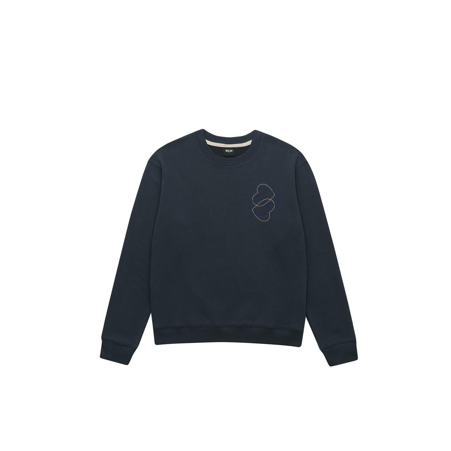 Свитшот Balbi с надписью Love Свободного кроя Navy/M
