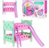 Martom Doll Furniture Bunk Bed with Ladder and Slide