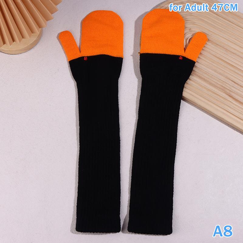 1Pair Cute Funny Goose Knitted Gloves For Women Winter Fleece-Lined Thickened Double-Layer Warm Coldproof Gloves