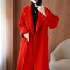 2023 Women's Mid-Length Oversized Double-Faced Cashmere Wool Coat