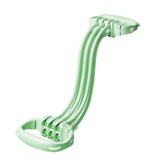 

Регулируемая эспандер-лента с ручкой, форма 8, 6 трубок, эластичная лента для упражнений, мужчины, женщины, йога, пилатес, тренировка рук, спины, плеч, эластичный трос зелёный