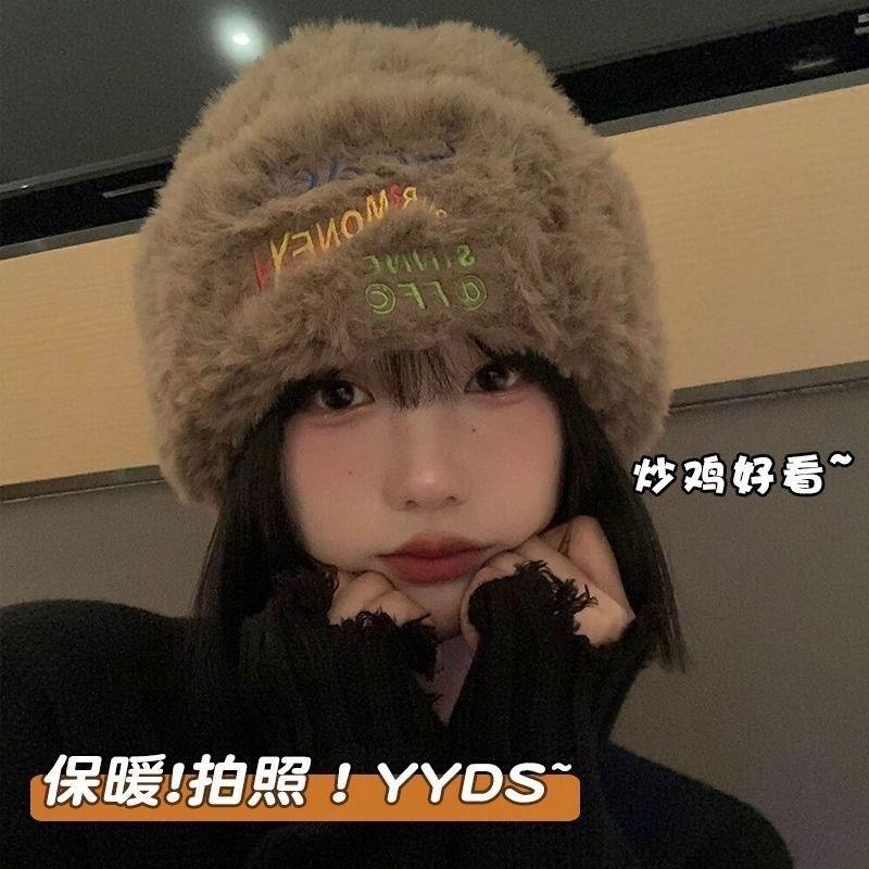 

Зимняя женская шапка, шарф и перчатки интегрированный велосипедный милый теплый утолщенный шарф ветрозащитный комплект из трех предметов adult average size