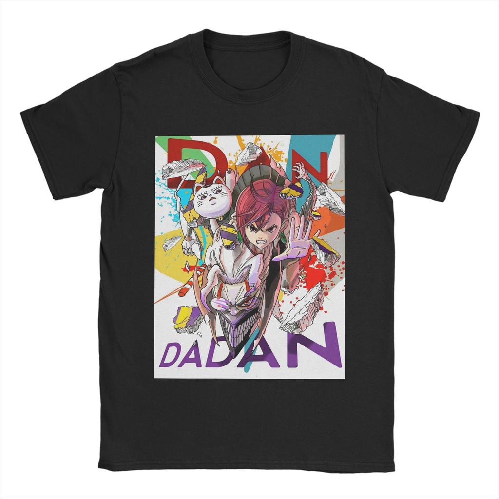 Print Dandadan Momo Anime T-Shirt Men's O-neck Short Sleeve Clothing  100%Cotton Summer Clothing