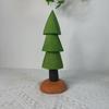 Wooden Holiday Ornaments Set With Modern Style For Christmas Home Decor