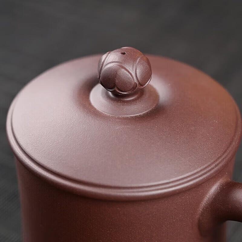 Gold Inlaid Zisha Teacup with Infuser