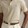 Polo Ralph Lauren Logo Slim Fit Embroidered Short Sleeve Polo Shirt Men tops Beige MNPOKNI1N823326-270
