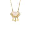 Ping An Lock Necklace Light Luxury Niche Xiangyun Longevity Lock Valentine's Day Gift for Girlfriend