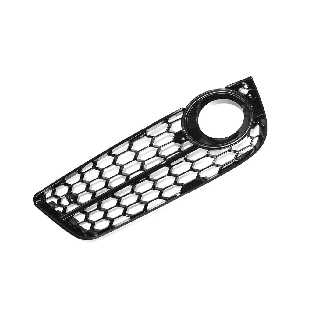 One Pair Honeycomb Front Standard Bumper Fog Light Grille Cover Replacement for A5 2008-2011