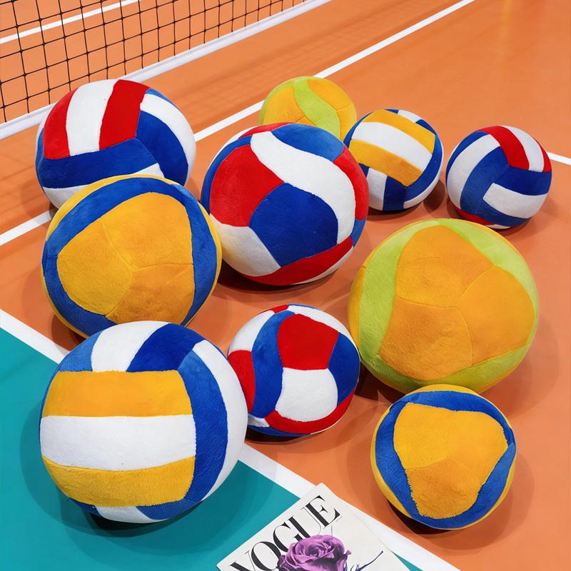 Lifelike Volleyball Plush Toy Pillow, Soft Simulation Cute Kawaii Stuffed Doll For Kids Creative Birthday Gift Home Decor