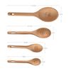 4Pcs Wooden Measuring Spoon Set Kitchen Measuring Spoon for Cooking Spice Sugar Spoon Coffee Scoop Kitchen Tools Accessories