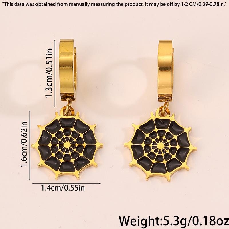 Luxurious Halloween Stainless Steel Pumpkin, Skull & Mummy Earrings